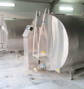 Milk cooling tanks